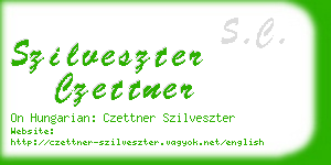 szilveszter czettner business card